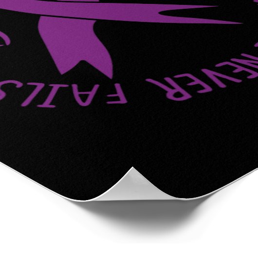 Jemand in der Liebe hat Demenz Alzheimer Bewusstse Poster (Ecke)