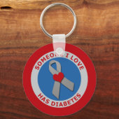 Jemand in der Liebe hat Diabetes. Schlüsselanhänger (Vorderseite)