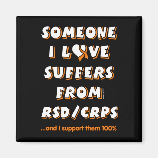 Jemand in der Liebe...RSD/CRPS Magnet (Vorne)