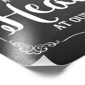 Jemand in der Paradies-Gedenktafel Fotodruck (Ecke)