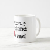Jemand in England-Lieben ich Kaffeetasse (VorderseiteRechts)