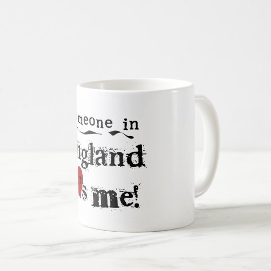 Jemand in England-Lieben ich Kaffeetasse (VorderseiteRechts)