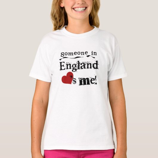 Jemand in England-Lieben ich T-Shirt (Vorderseite)