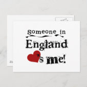 Jemand in England Lieben Postkarte (Vorne/Hinten)