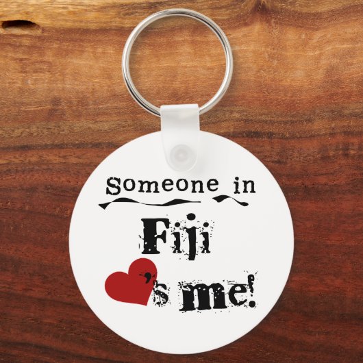 Jemand in Fidschi-Lieben Schlüsselanhänger (Vorderseite)