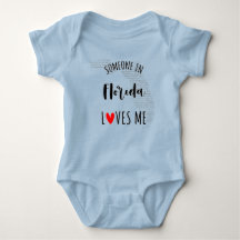Jemand in Florida Lieben Me Map Baby Bodysuit