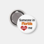 Jemand in Florida Lieben mir Magnet (Vorderseite/Rückseite)