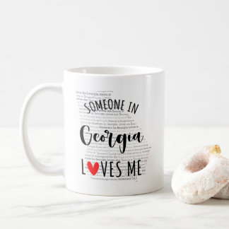 Jemand in Georgia Lieben Me Karte Kaffee Tasse