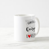 Jemand in Georgia Lieben Me Karte Kaffee Tasse (VorderseiteRechts)