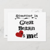 Jemand in Großbritannien Lieben Postkarte (Vorne/Hinten)