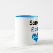 Jemand in Honduras Lieben mir Zweifarbige Tasse (Mittel)