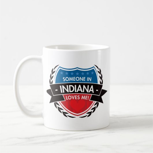Jemand in Indiana-Lieben ich Kaffeetasse (Links)
