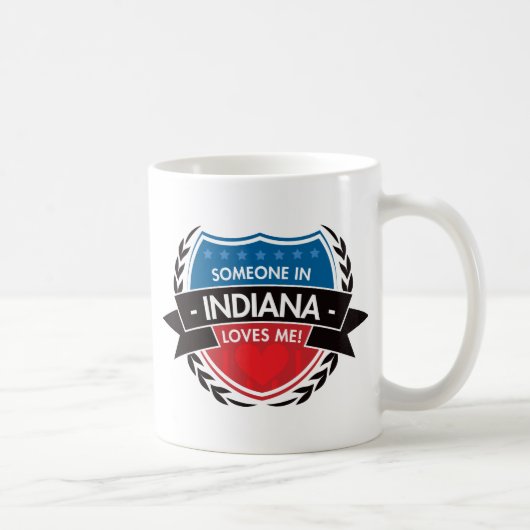 Jemand in Indiana-Lieben ich Kaffeetasse (Rechts)