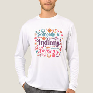 Jemand in Indiana liebt mich Boho Hippie Design Tri-Blend Shirt