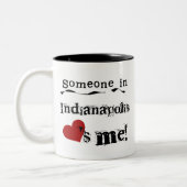 Jemand in Indianapolis Zweifarbige Tasse (Links)