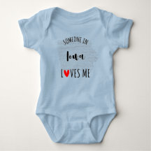 Jemand in Iowa Lieben Me Map Baby Bodysuit