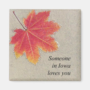 Jemand in Iowa-Lieben Sie - Magnet