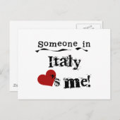 Jemand in Italien Lieben Postkarte (Vorne/Hinten)
