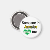 Jemand in Jamaika Liebe mir Magnet (Vorderseite/Rückseite)