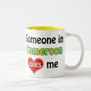 Jemand in Kamerun Liebe mir Zweifarbige Tasse