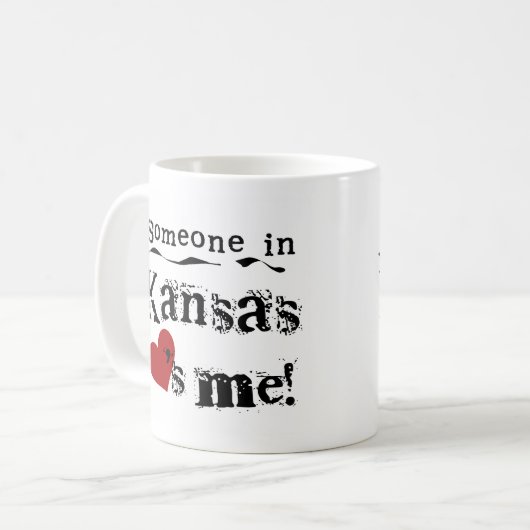 Jemand in Kansas-Lieben ich Kaffeetasse (Vorderseite Links)