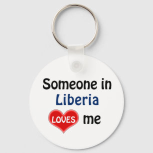Jemand in Liberia Liebe mir Schlüsselanhänger