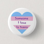 jemand in Liebe ist trans Button (Vorderseite)