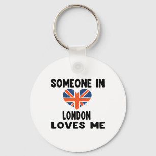 Jemand in London Lieben Me England Britische Flagg Schlüsselanhänger