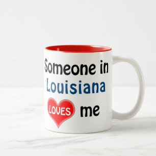 Jemand in Louisiana Lieben mir Zweifarbige Tasse