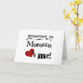 Jemand in Marokko-Lieben ich Karte (Gelbe Blume)