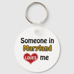 Jemand in Maryland Liebe mir Schlüsselanhänger