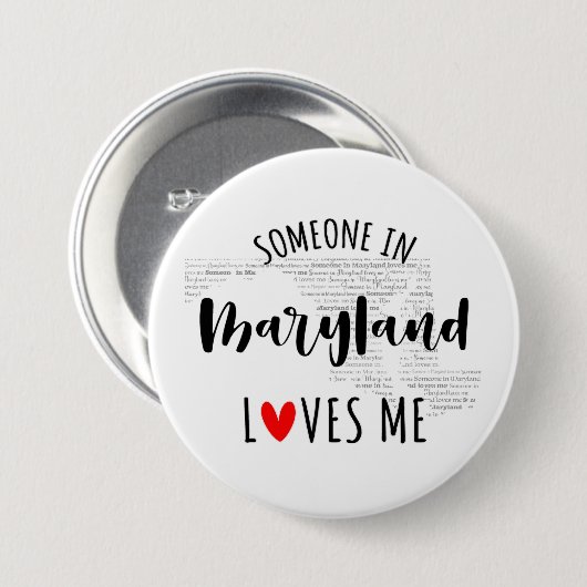 Jemand in Maryland Lieben Button (Vorne & Hinten)