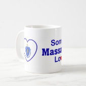 Jemand in Massachusetts-Lieben ich Kaffeetasse (Vorderseite Links)