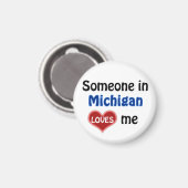 Jemand in Michigan Lieben mir Magnet (Vorderseite/Rückseite)