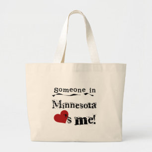 Jemand in Minnesota-Lieben ich Jumbo Stoffbeutel