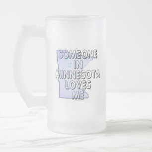 Jemand in Minnesota-Lieben ich Mattglas Bierglas