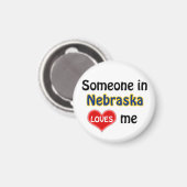 Jemand in Nebraska Liebe mir Magnet (Vorderseite/Rückseite)