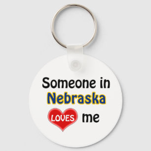 Jemand in Nebraska Liebe mir Schlüsselanhänger