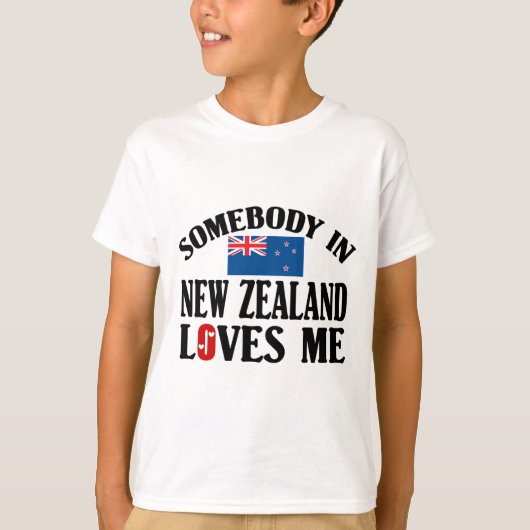 Jemand in Neuseeland-Lieben ich T-Shirt (Vorderseite)