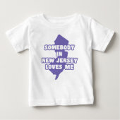 Jemand in New Jersey Lieben ich Baby T-shirt (Vorderseite)