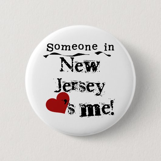 Jemand in New-Jersey Lieben ich Button (Vorderseite)