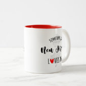 Jemand in New Jersey Lieben Me Map Kaffee Tasse (VorderseiteRechts)