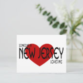 Jemand in New Jersey Lieben Me Postkarte (Stehend Vorderseite)