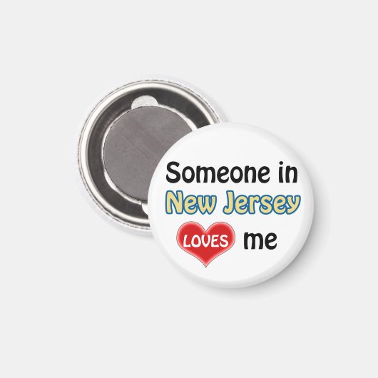 Jemand in New Jersey Lieben mir Magnet (Vorderseite/Rückseite)