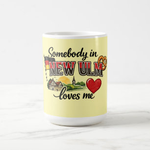 Jemand in New Ulm liebt mich Deutsches Erbe Tass Kaffeetasse