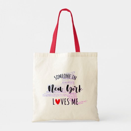 Jemand in New York Liebe Me Tote Bag Tragetasche (Rückseite)