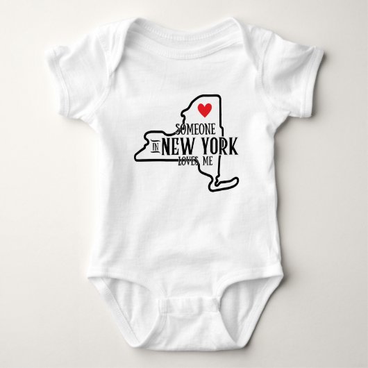 Jemand in New York Lieben Me Baby Strampler (Vorderseite)