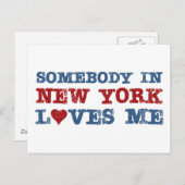 Jemand in New York Lieben Me Postkarte (Vorne/Hinten)