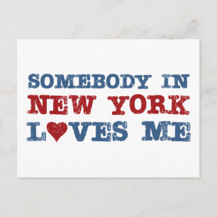 Jemand in New York Lieben Me Postkarte