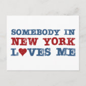 Jemand in New York Lieben Me Postkarte (Vorderseite)